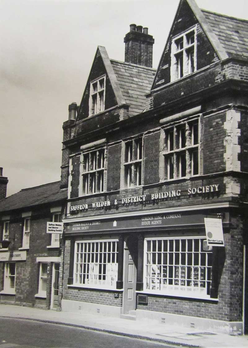 Saffron Building Society staff at the Haverhill branch celebrate 50 years