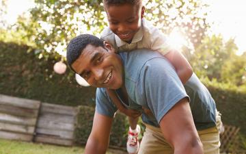 Man and Grandson